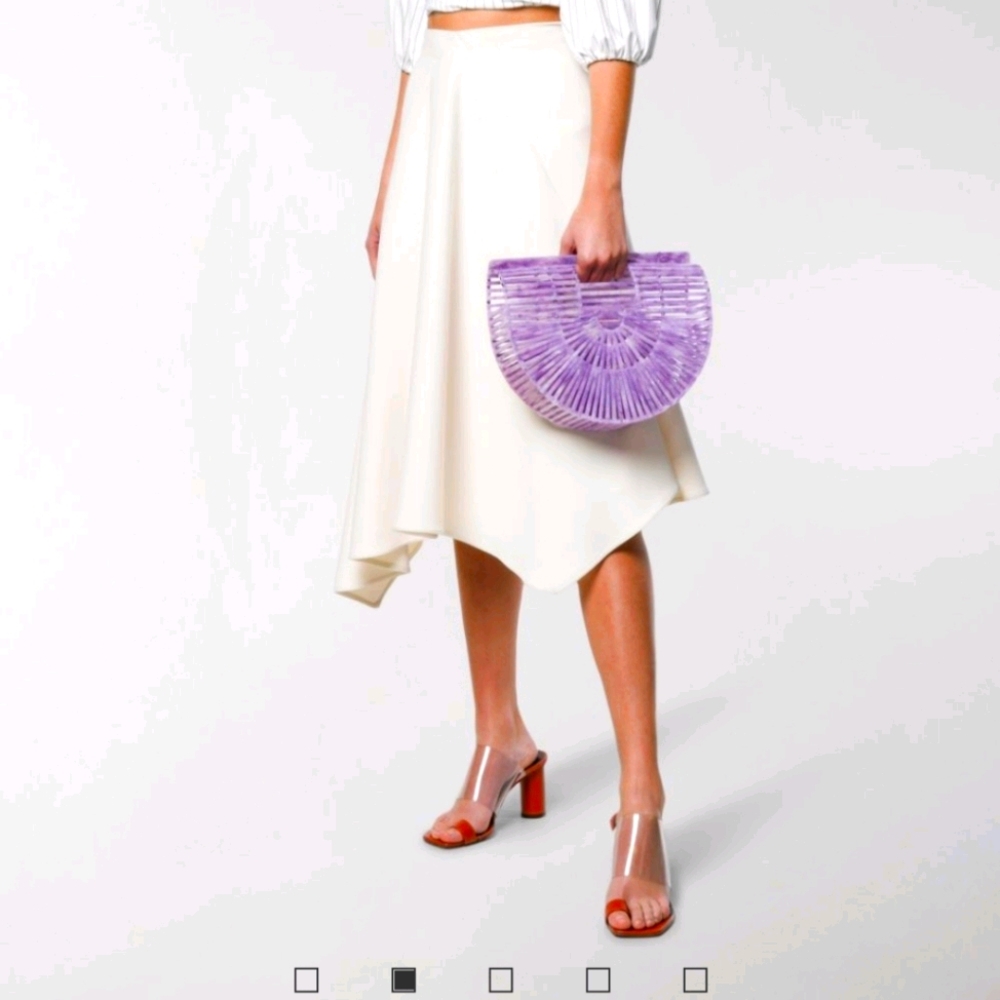 Cult Gaia Purple Ark Clutch